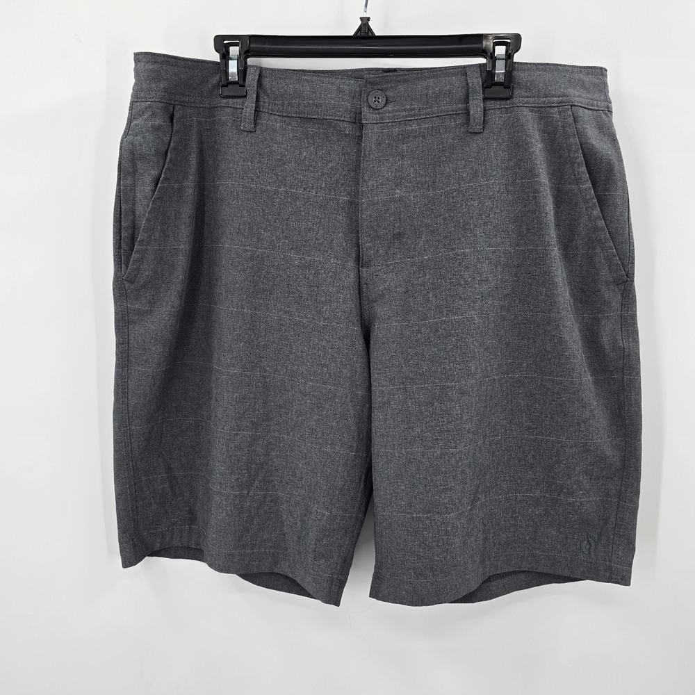 Hang Ten Shoets Men 38 Surf Hybrid Board Swim Shorts Grey